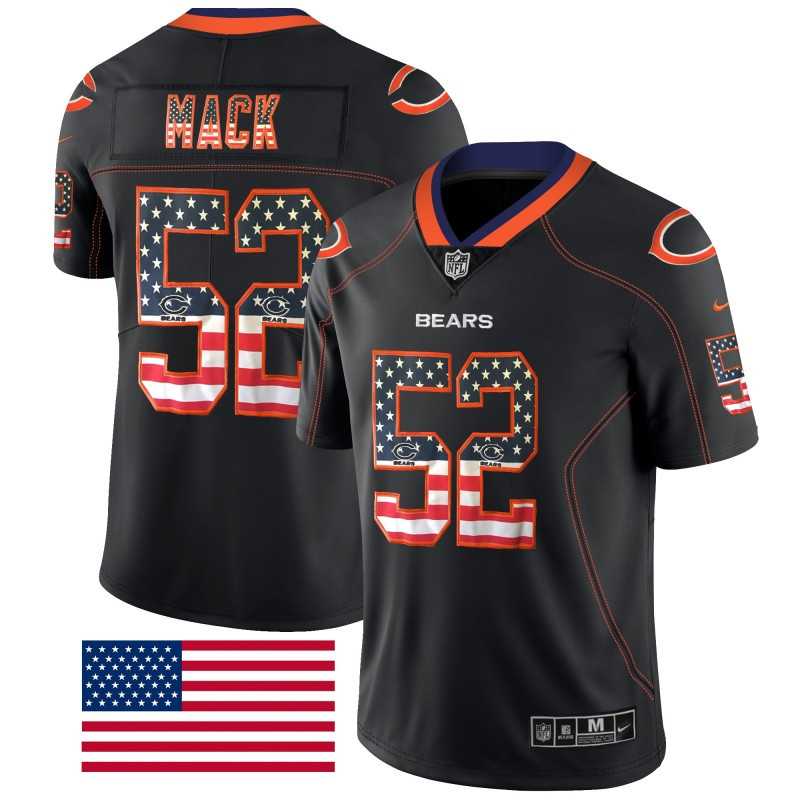 Nike Bears 52 Khalil Mack Black USA Flag Fashion Limited Jersey Dyin,We sell and wholesale Nike Bears 52 Khalil Mack Black USA Flag Fashion Limited Jersey Dyin on line form chian!